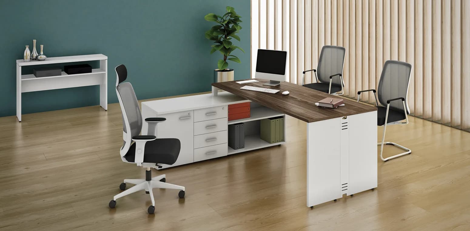 Mesa em L Completa Attuale
