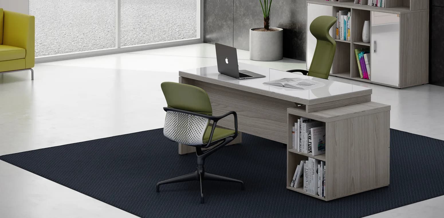 Mesa em L Atendimento Prima Impact
